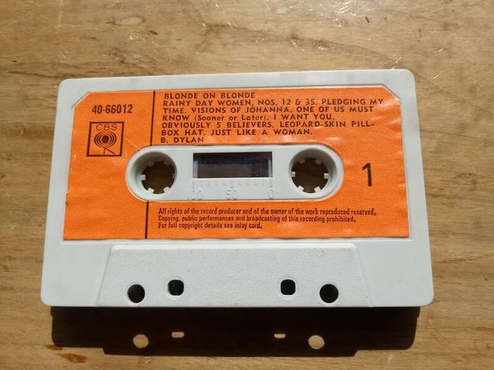 Bob Dylan Blonde On Blonde Cassette Tape