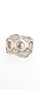 925 Vintage Sculptural Sterling Silver Ring