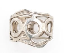 925 Vintage Sculptural Sterling Silver Ring
