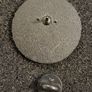 Sun / moon,  Pin back badge. Image 2