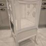 White wooden toddler learning tower Image 3