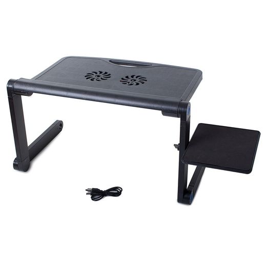 New Universal Fan Laptop Portable Office Desk Table Adjustable Folding #1236