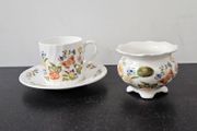 Aynsley Cottage Garden Coffee cup saucer sugar bowl set