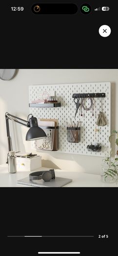 Ikea pegboard and accessories