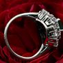 Wonderful 1940/50s Emerald & Diamond Ring 18ct Image 7