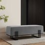 Aurora Modern Cream-Gold Extended Bench 100x35cm Image 5