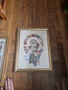 framed cross stitch