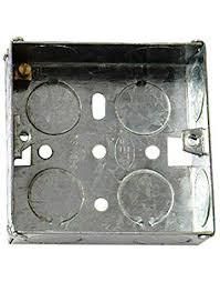 1 Gang Flush Metal Box 33 mm Deep - Quantity 5 Units