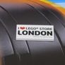 LEGO Ideas TRON Legacy Set 21314 Signed By Brick Bros UK With Poster And Signed Postcard And Rare Lego I Love London Tile Brick Leicester Square Signed By Designers BrickBros UK Pre 31st Release Early Launch And Also there is A Rare Blue Brick Lego Bag On Image 5