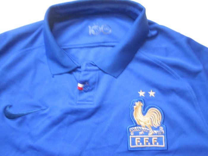 Nike France 2019 Home Two Stars 100th Anniversary Shirt