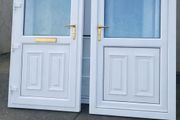 Two Matching PVC Solid PVC Single Doors