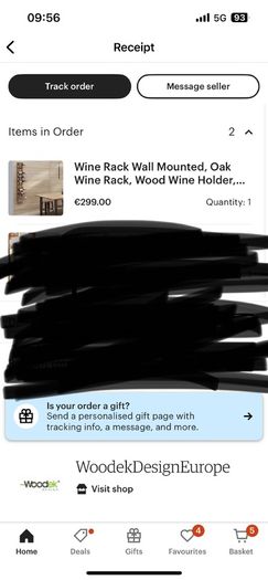 Wine Rack Oak Wood