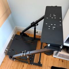 Racing simulator wheel stand