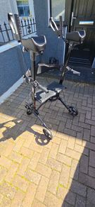 Tall standing mobility walker