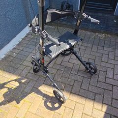 Tall standing mobility walker