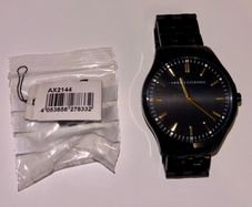 Armani Exchange AX2144 Black & Gold Mens Watch