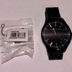Armani Exchange AX2144 Black & Gold Mens Watch