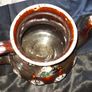 Antique Huge Measham Barge Ware Teapot circa 1890s Victorian English Treacle Glaze Image 7