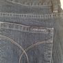 womens Calvin Klein dark blue navy denim jeans Size 32/14  W 34 L 27 Image 3