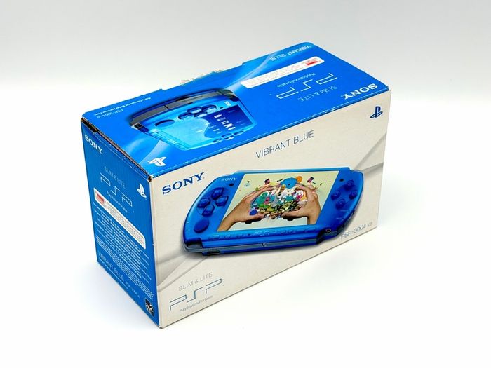 Sony PSP Console in Vibrant Blue - Boxed and Minty