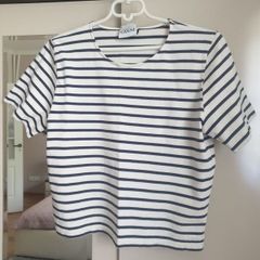 Ganni Stripe Tshirt Size Small
