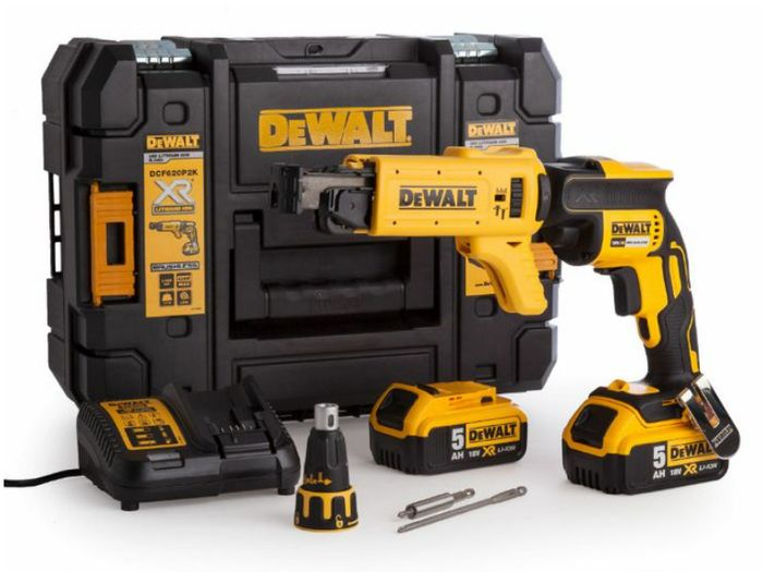 DeWalt DCF620P2K 18V Brushless Collated Drywall Screwdriver (2 x 5.0Ah Batteries)