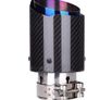 Car exhaust tip, Carbon Fiber, Blue, 64-67mm Image 8