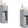 Set of 2 side tables bedside tables narrow storage tables Image 4