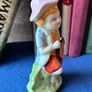 Vintage ceramic figurine of a young Boy Playing a Mandolin Image 5