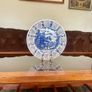 Vintage 1987 Calendar Plate English Blue and White Ironstone Rustic Wall Decor Retro Gift Image 5