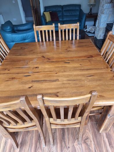 Dining table and chairs