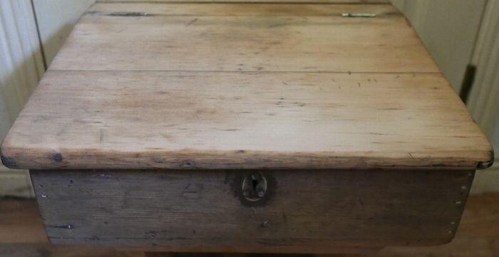 Antique  School Desk, Wooden Writing Slope