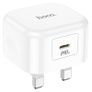 Hoco C91B Type-C 20W PD Power Adapter White Image 2
