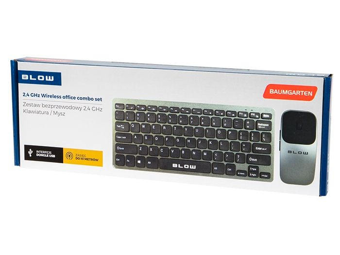 New Slim USB 2.4 GHz Wireless PC Computer Office 78 Keyboard Mouse Set # 1501