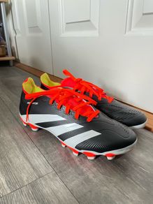 Adidas Predator Black/White / Orange Football Boots