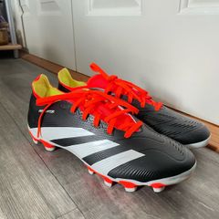 Adidas Predator Black/White / Orange Football Boots