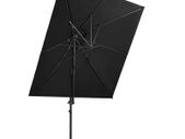 Cantilever Umbrella with Double Top Black 250x250 cm