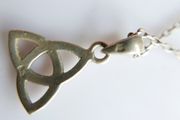 Sterling Silver 925 Trinity Knot Celtic Pendant - Livior Necklace 18" - 2,11g