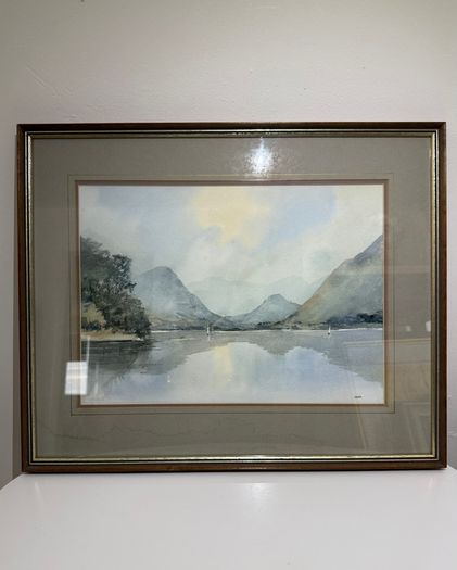 Tom Kerr MBE - Original Signed Watercolour - Carlingford Lough Mourne Mountains
