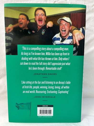 SIGNED Crossing The Line by Willie Anderson Ulster & Ireland Rugby Legend
