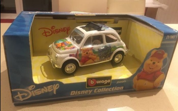 Winnie the Pooh Disney Fiat 500 1/18 Burago #3
