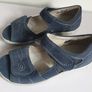 Waldlaufer Hilena Denver Jeans Nubuck Leather Womens Wide Fit Adjustable Sandals Velcro Straps Size UK2.5 CAN POST Image 7