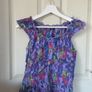 Women's Purple Floral Blouse Cami Image 2
