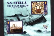 1999 Alderney The Wreck of the SS Stella Commemorative Stamps Miniature Sheet Mint Never Hinged (MNH)
