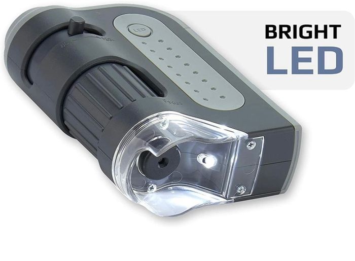 MicroBrite Plus 60 -120x LED Lighted Pocket Microscope, Grey (FREE POSTAGE)