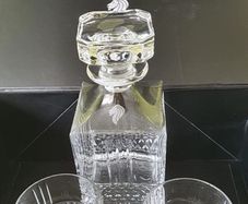 Crystal whiskey decanter set