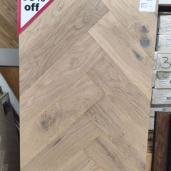 15 mm engineered Herringbone washed oak