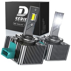 2x LED Car Headlights Bulbs D1S D2S D4S D5S D8S Turbo Lights 12000LM 6000K 70W Auto Lamp Plug&Play HID Conversion Kit