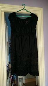 Black lady dress