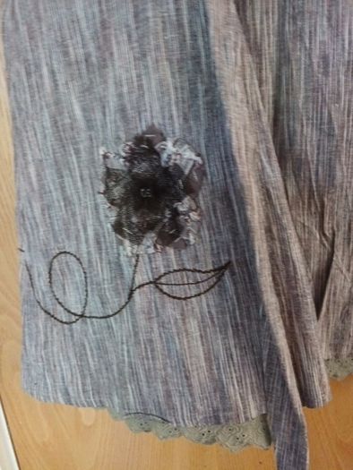 Per Una  Crinkle Linen/ Cotton  Mix Skirt. S.16. B.N.W.T